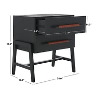 Safavieh Tiona 2-Drawer Nightstand
