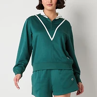 Champion Womens Mock Neck Long Sleeve Active Quarter-Zip Pullover