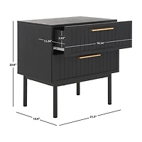 Safavieh Axelle 2-Drawer Nightstand