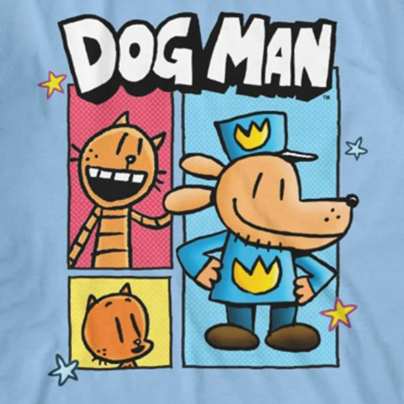Little & Big Kid Boys Crew Neck Short Sleeve Regular Fit Dog Man Graphic T-Shirt