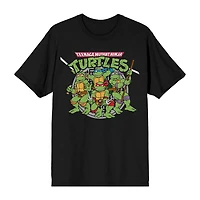Mens Short Sleeve Teenage Mutant Ninja Turtles Graphic T-Shirt