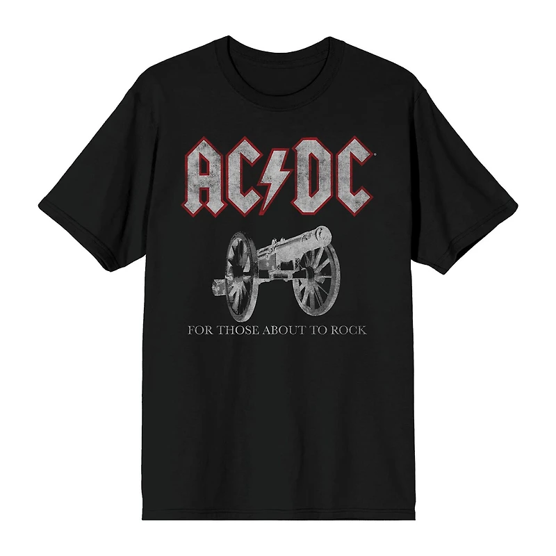 Mens Short Sleeve AC/DC Graphic T-Shirt