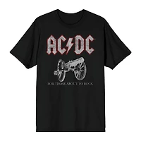 Mens Short Sleeve AC/DC Graphic T-Shirt