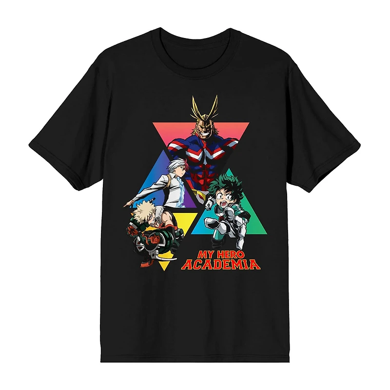 Mens Short Sleeve My Hero Academia Graphic T-Shirt