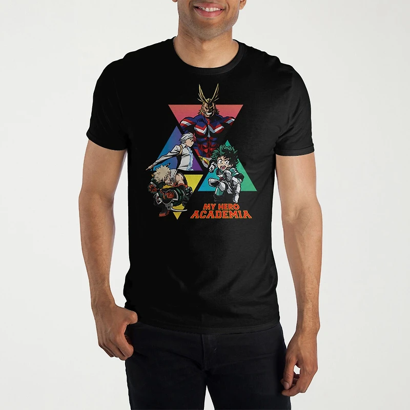 Mens Short Sleeve My Hero Academia Graphic T-Shirt