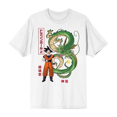 Novelty Mens Crew Neck Short Sleeve Relaxed Fit Dragon Ball Z Graphic T-Shirt