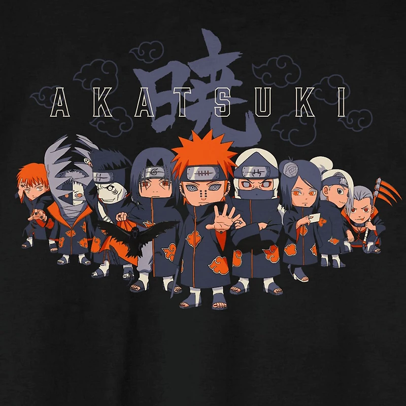 Novelty Mens Crew Neck Short Sleeve Relaxed Fit Naruto Graphic T-Shirt