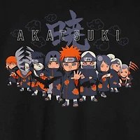 Novelty Mens Crew Neck Short Sleeve Relaxed Fit Naruto Graphic T-Shirt