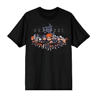 Novelty Mens Crew Neck Short Sleeve Relaxed Fit Naruto Graphic T-Shirt