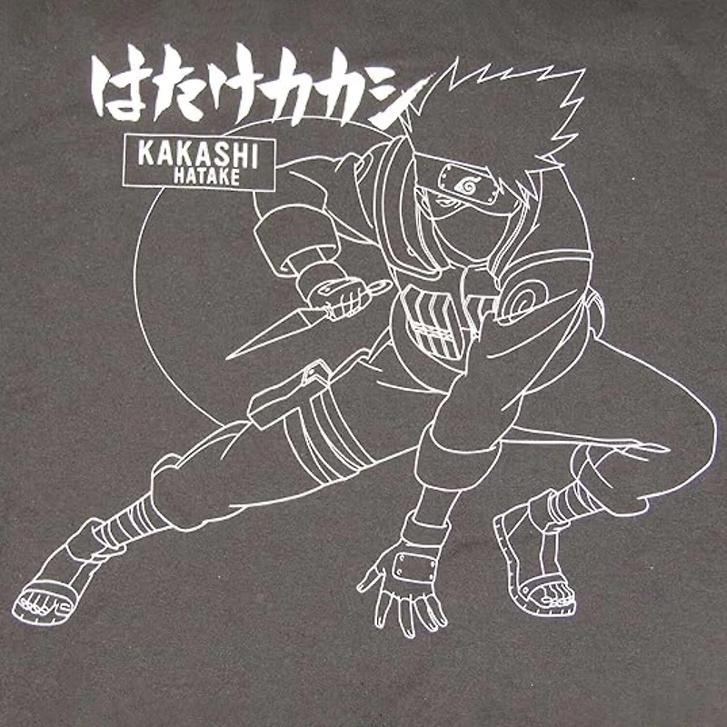 Novelty Mens Crew Neck Short Sleeve Relaxed Fit Naruto Graphic T-Shirt