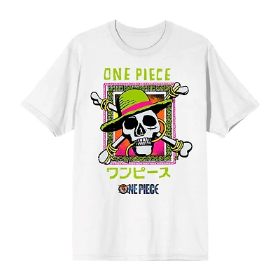 Novelty One Piece Mens Crew Neck Short Sleeve Relaxed Fit Graphic T-Shirt