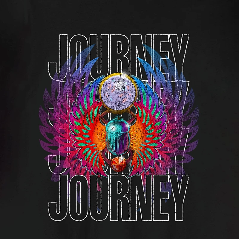 Novelty Journey Mens Crew Neck Short Sleeve Relaxed Fit Graphic T-Shirt