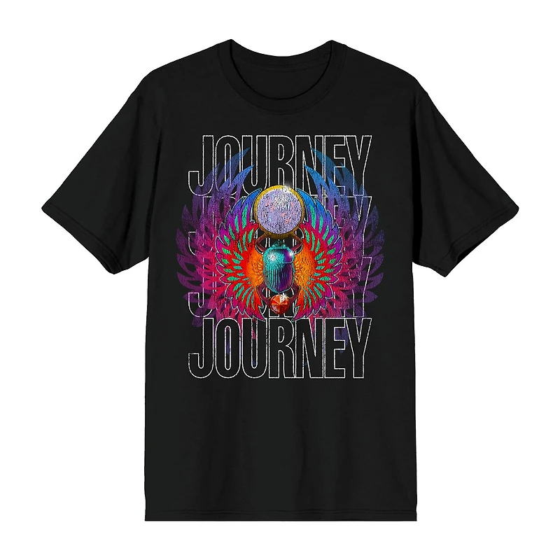 Novelty Journey Mens Crew Neck Short Sleeve Relaxed Fit Graphic T-Shirt