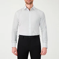 Report Collection Performance Mens Long Sleeve Modern Fit Wrinkle Free Button-Down Shirt