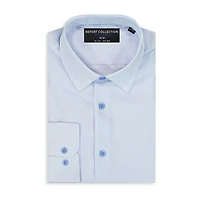 Report Collection Performance Mens Long Sleeve Modern Fit Wrinkle Free Button-Down Shirt