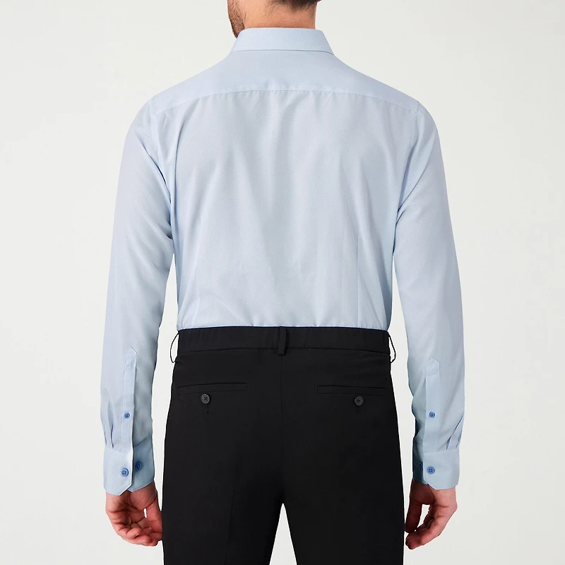 Report Collection Performance Mens Long Sleeve Modern Fit Wrinkle Free Button-Down Shirt