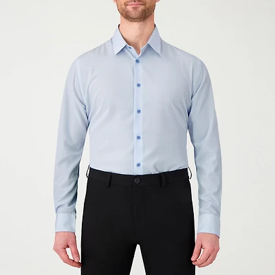 Report Collection Performance Mens Long Sleeve Modern Fit Wrinkle Free Button-Down Shirt