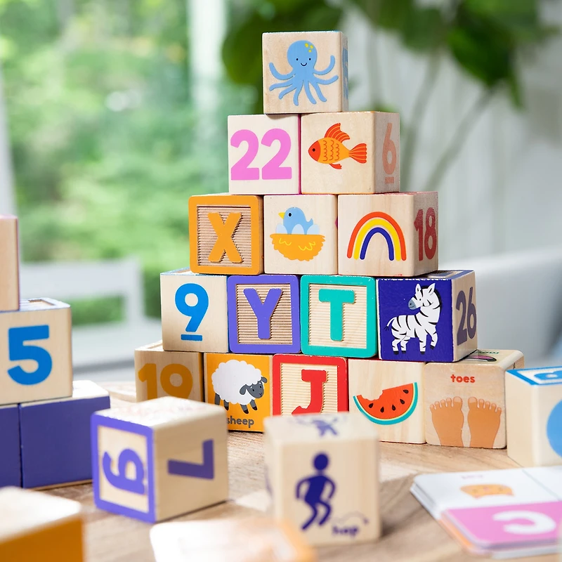Melissa & Doug Ms. Rachel Blocks + Activity Cards Interactive Toy