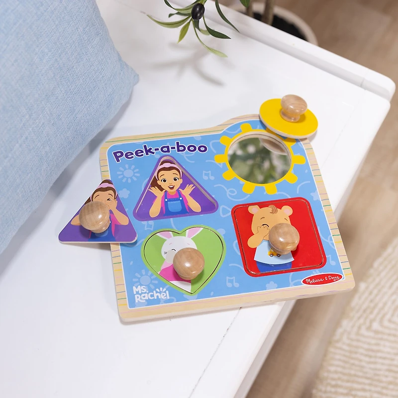 Melissa & Doug Ms. Rachel Jumbo Knob 4-pc. Puzzle