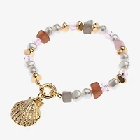 Bijoux Bar Womens Glass Stretch Bracelet