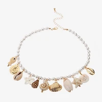 Bijoux Bar Womens 18 1/2 Inch Statement Necklace