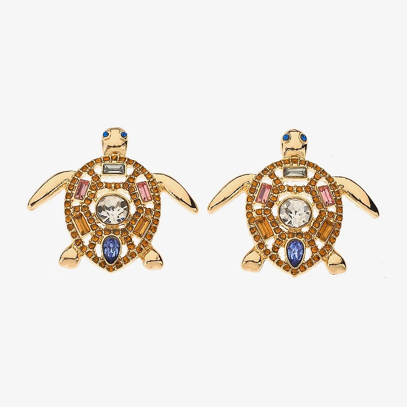 Bijoux Bar Womens Glass Drop Earrings