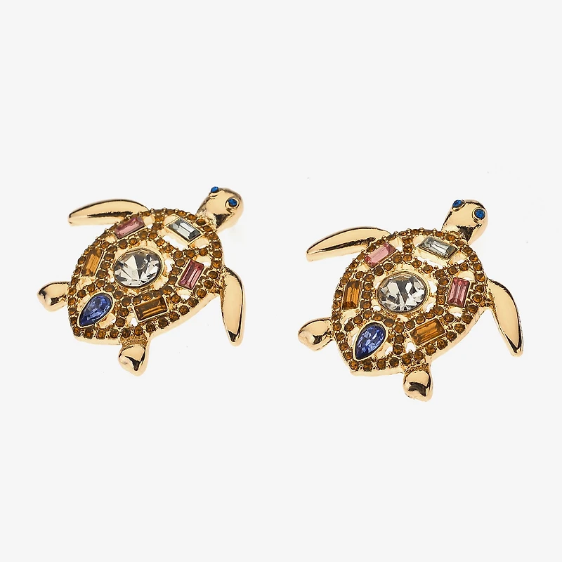 Bijoux Bar Womens Glass Drop Earrings