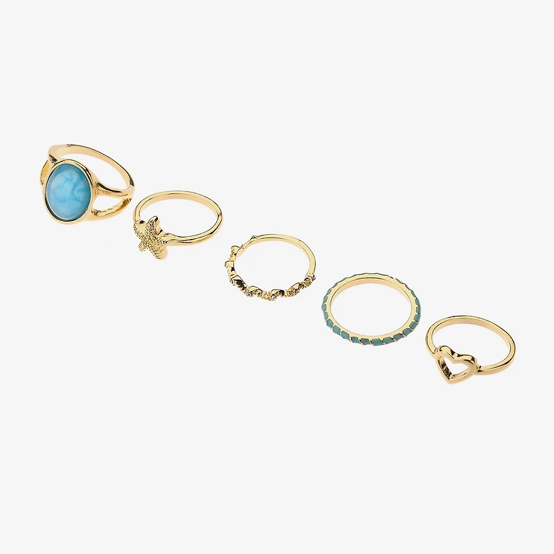 Arizona Womens Glass Ring Set