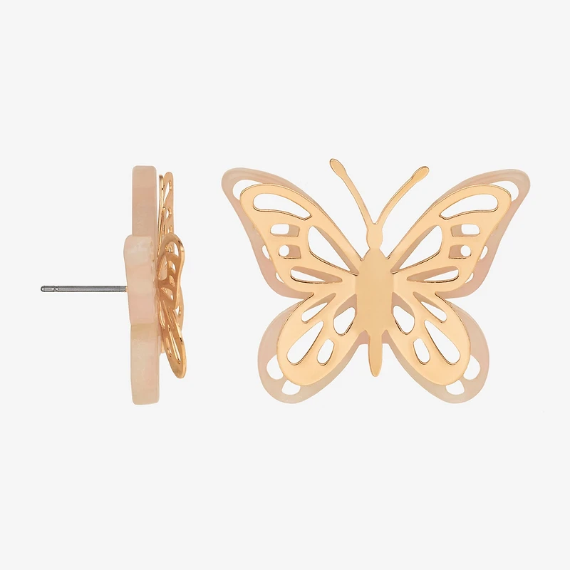 Bijoux Bar Delicates 29mm Butterfly Stud Earrings