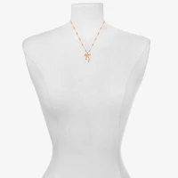 Bijoux Bar Delicates Womens Bow 16 Inch Pendant Necklace