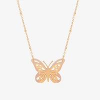 Bijoux Bar Delicates Womens Butterfly 16 Inch Pendant Necklace