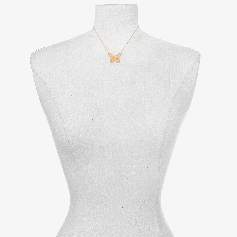 Bijoux Bar Delicates Womens Butterfly 16 Inch Pendant Necklace