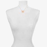 Bijoux Bar Delicates Womens Butterfly 16 Inch Pendant Necklace