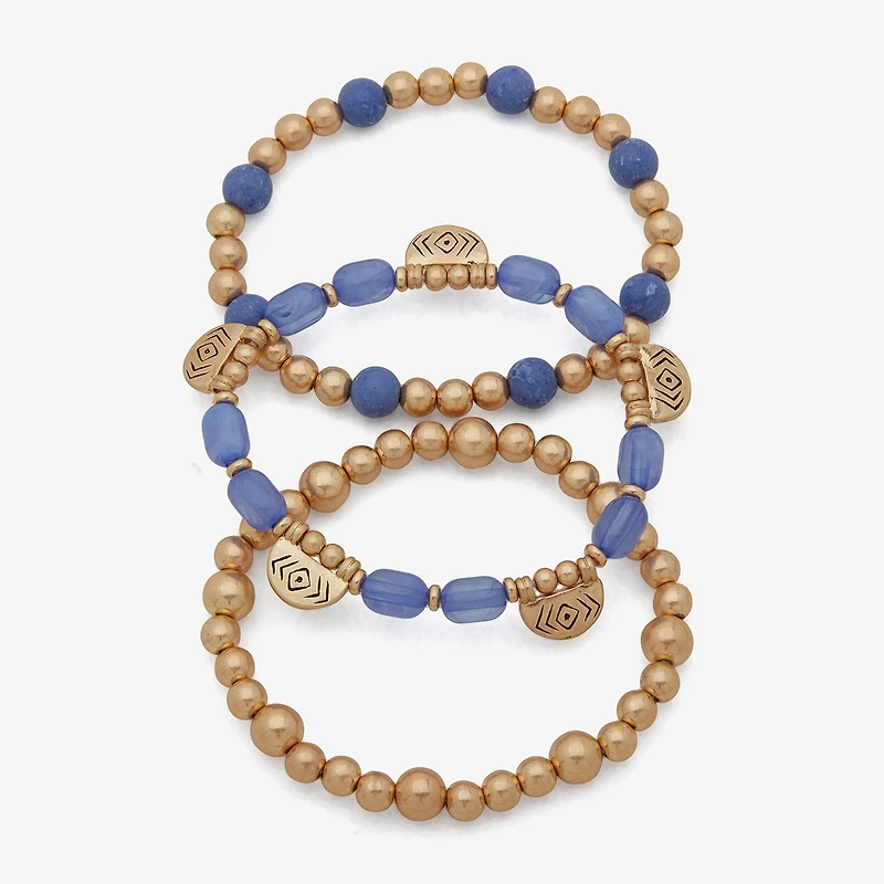 a.n.a Womens 3-pc. BEADED Bracelet Set