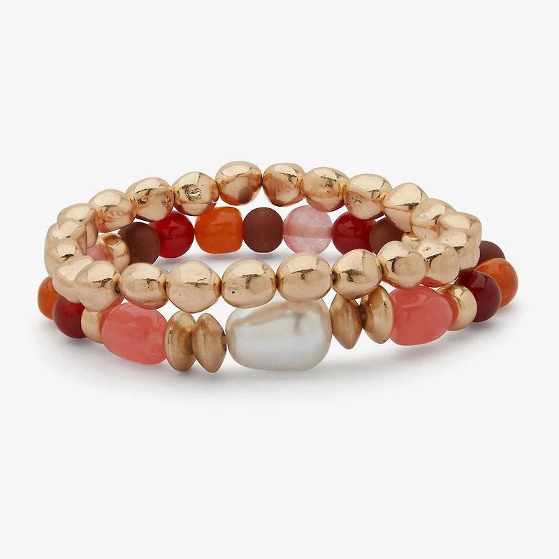 a.n.a Womens 2-pc. Beaded Bracelet Set