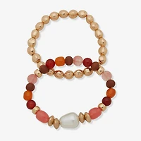a.n.a Womens 2-pc. Beaded Bracelet Set