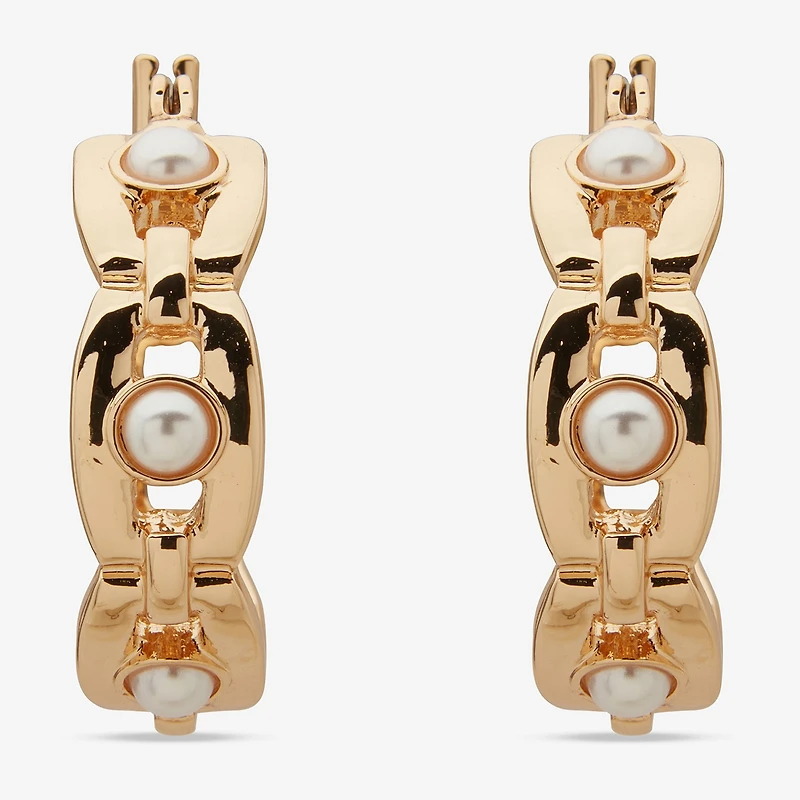 Worthington Womens 30.4mm Hoop Earrings