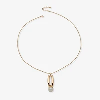 Worthington Womens 34 Inch Pendant Necklace