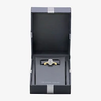 (I / Si2) Womens 2 1/7 Ct. T.W. Lab Grown White Diamond 10K Gold Cushion Engagement Ring