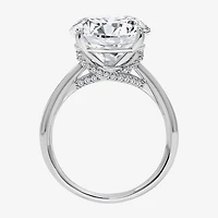 Signature By Modern Bride (I / Si2) Womens 6 1/7 Ct. T.W. Lab Grown White Diamond 14K Gold Round Side Stone Engagement Ring