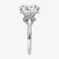 Signature By Modern Bride (I / Si2) Womens 6 1/7 Ct. T.W. Lab Grown White Diamond 14K Gold Round Side Stone Engagement Ring