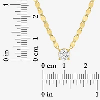 Diamond Addiction (G-H / Si2-I1) Womens 1/2 CT. T.W. Lab Grown White 14K Gold Over Silver Round 16 Inch Pendant Necklace