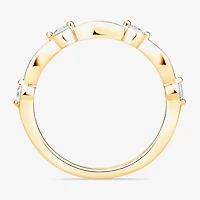 (F / Vs2) Womens 2.5MM 1/4 CT. T.W. Lab Grown White Diamond 10K Gold Wedding Band