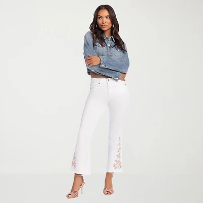 JS Jessica Simpson Womens High Rise STRETCH FABRIC Flare Leg Jean