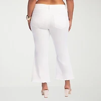 JS Jessica Simpson Womens - Plus High Rise Flare Leg Jean