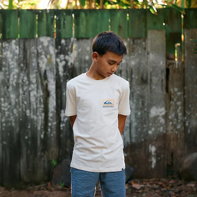 Quiksilver Big Kid Boys Crew Neck Short Sleeve Regular Fit Graphic T-Shirt