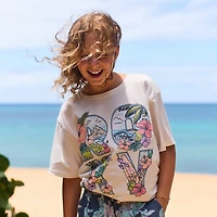 Roxy Big Kid Girls Crew Neck Short Sleeve Regular Fit Graphic T-Shirt