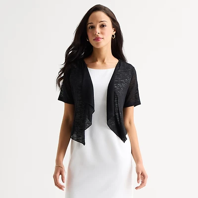 Perceptions Womens Short Sleeve Shrug
