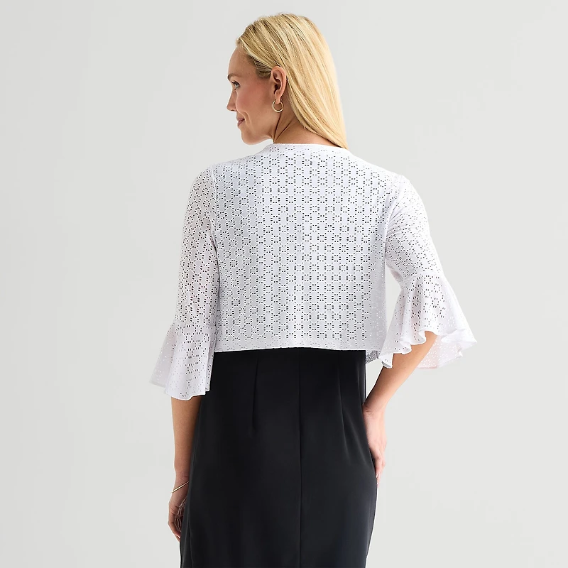 Perceptions Womens 3/4 Sleeve Shrug