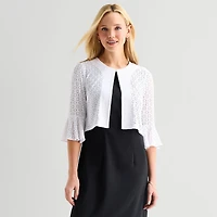 Perceptions Womens 3/4 Sleeve Shrug